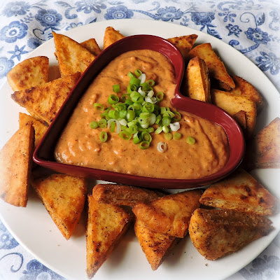 Spiced Bean Dip & Pita Crisps