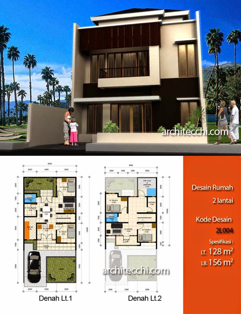 Gambar Desain  Rumah  8x8  Informasi Desain  dan Tipe Rumah 