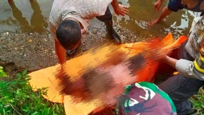 Mayat Ditemukan terapung  di Sungai Kampar Siang Tadi, Sempat  Gegerkan Warga Salo