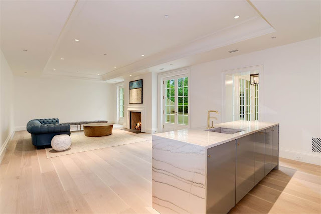 Family Room Washington DC luxury mansion Kalorama regency style limestone