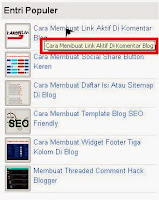 Cara Memasang Title Tag Pada Populer Post