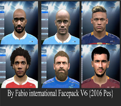 Fabio PES 2016 International Facepack V6