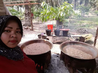 Batang kelapa sawit ternyata bisa menghasilkan bahan untuk gula merah