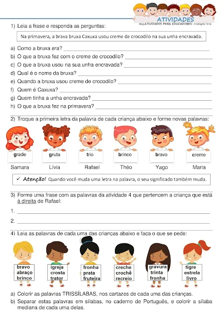 Interpretando frase, analisando e formando palavras