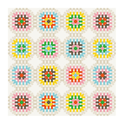 Granny Square Surface Pattern Design