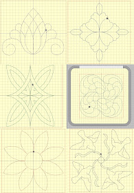 Quiltmuster Ananas Voegel Sonnenblume