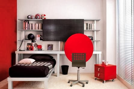 Red Theme Bedroom