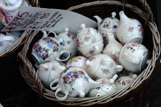 Teapots, Portobello Road Market, Notting Hill, London