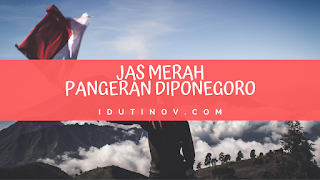 Jas Merah Pangeran Diponegoro
