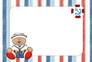 Sailor Bear Party: Free Printable Invitations.