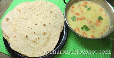 chapathi and potato carrot curry (4)