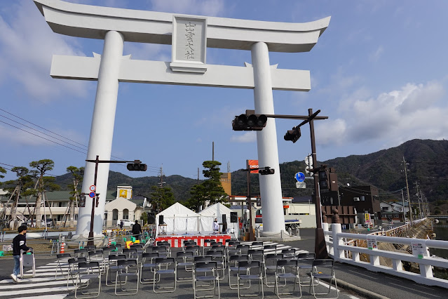 島根県出雲市大社町杵築南 出雲大社 宇迦橋大鳥居(国登録有形文化財)