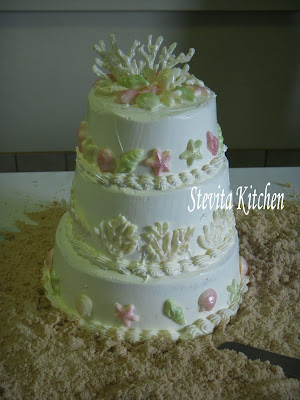 Beach Theme Wedding Cake The cake was for Amanda and Nick