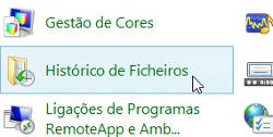 Como ativar o histórico de arquivos do Windows 8