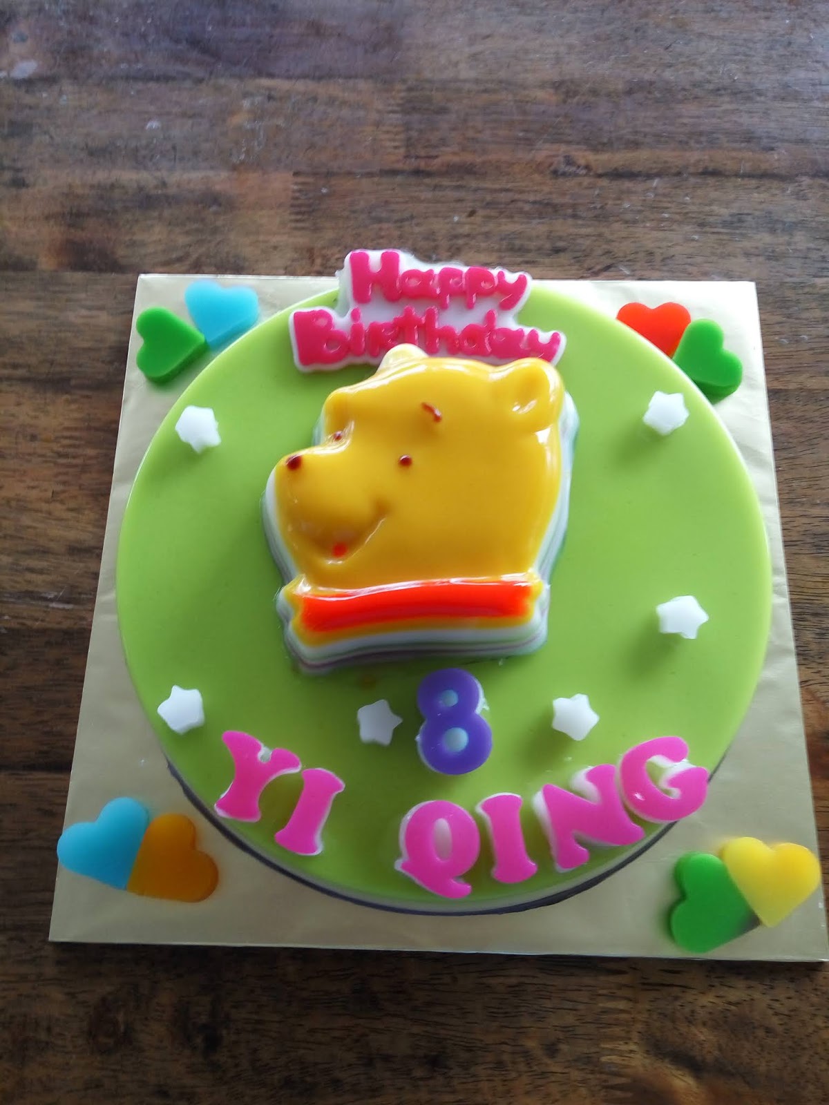 Jelly cake Home made: Winnie Pooh & Friends jelly cakes