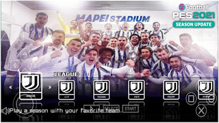 Download eFootball PES 2021 PPSSPP Special Juventus Best Grapics HD English Version & Full Update Transfer