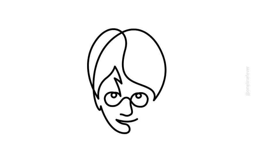 05-Harry-Potter-One-Line-Art-Loooop-www-designstack-co