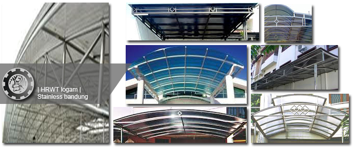 Canopy Kanopi Stainless Steel STAINLESS BANDUNG HRWT 