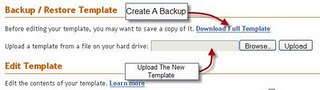 Backup blogger template