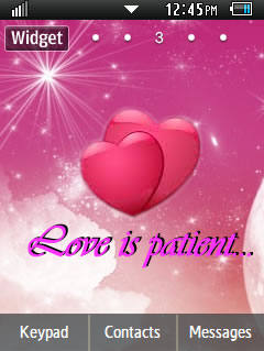 General Valentines Day Samsung Corby 2 Theme Wallpaper