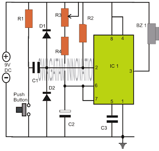 Comment faire un Circuit Simple minuterie - IC 555