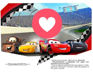 Cars 3: Free Printable Invitations.