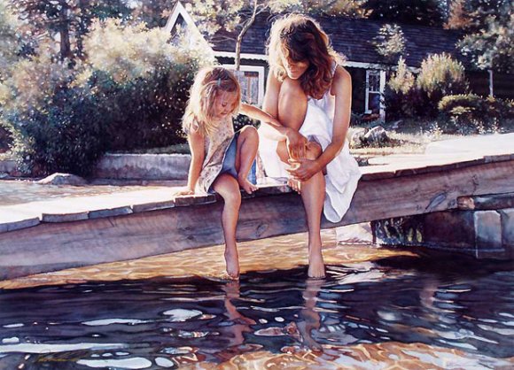 steve hanks pintura hiper realista criança bebê