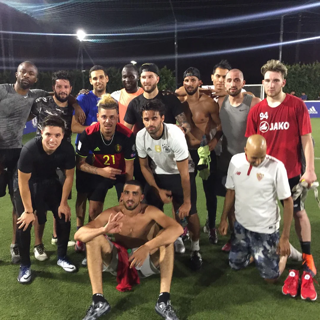 Romelu Lukaku plays five-a-side game whilst on holiday in Los Angeles