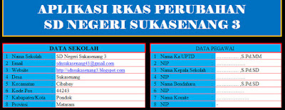 Update Format RKAS Perubahan Anggaran 2016-2017