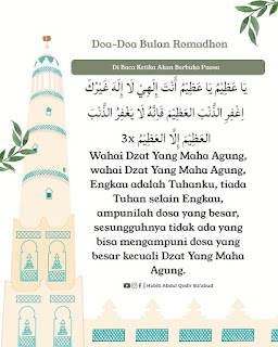 Doa-Doa Di Bulan Ramadhan