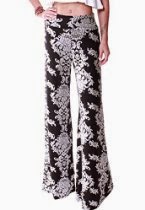 <br />LeggingsQueen Women's High Waist Printed Palazzo Wide Leg Pants