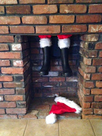 santa in the chimney