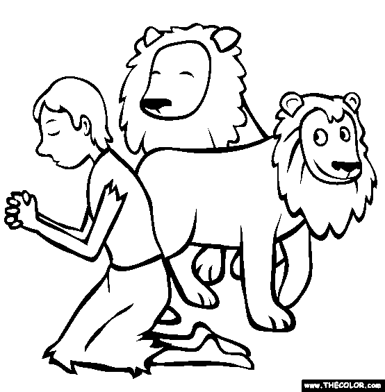 Daniel And The Lions Den Coloring Pages 3