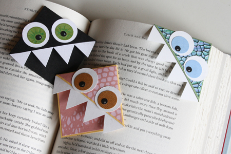 Cute monster bookmark