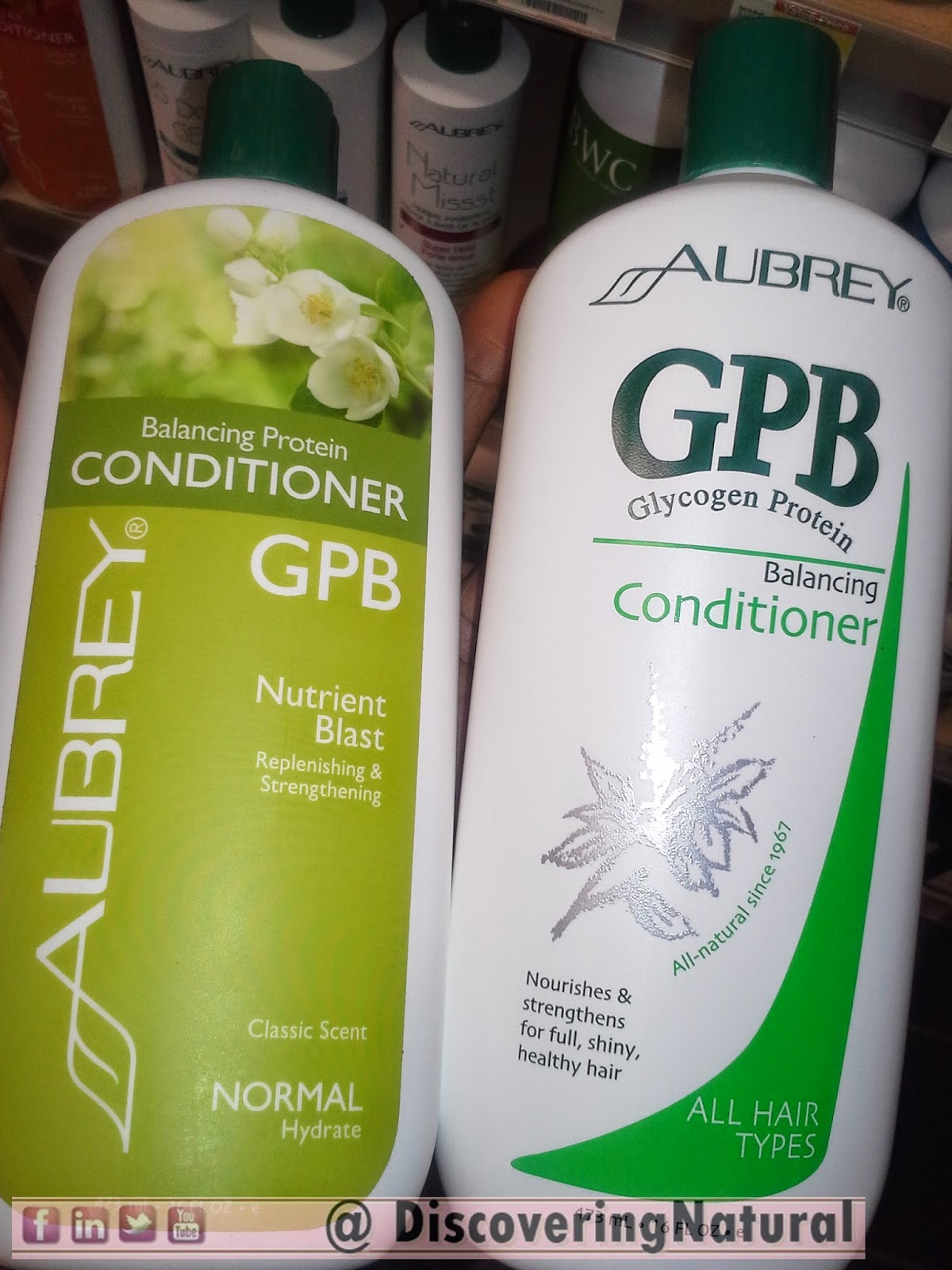 New Aubrey Organics GPB Balancing Protein Conditioner 