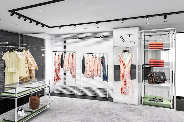 La nuova boutique Ermanno Scervino a Hong Kong: l'allestimento interno