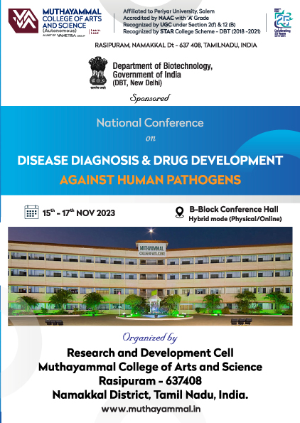 National Conference on Disease Diagnosis and Drug Development against Human Pathogens | 15-17 November 2023