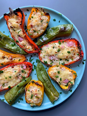 PIMIENTOS RELLENOS DE JAMÓN Y QUESO. APERITIVO Fácil, Rápido y Delicioso