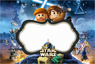  Star Wars Lego, Free Printable Invitations, Labels or Cards.
