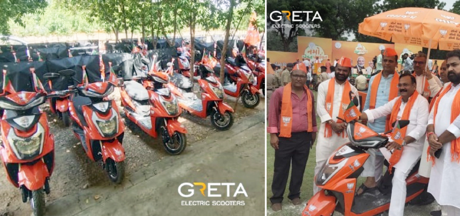 Greta Electric Scooters, the WHEELS for NAMO Kisan Panchayat Programme