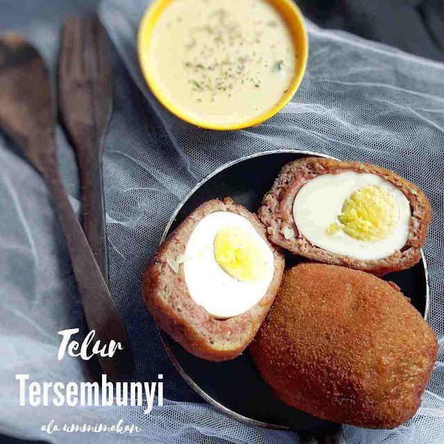 telur tersembuny, scotch eggs versi indonesia