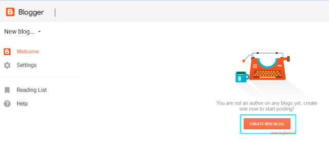 cara membuat blog baru