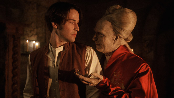 Keanu Reeves e Gary Oldman como Jonathan e Drácula no filme 'Drácula de Bram Stoker', de Francis Ford Coppola
