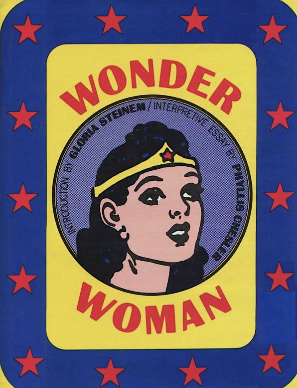 Cover to 'Wonder Woman' collection with vintage head shot of character in circle