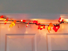 Make Your Own Lighted Fall Leaf Garland