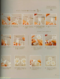 Minimotivos Florais de Crochê Com Gráfico 18