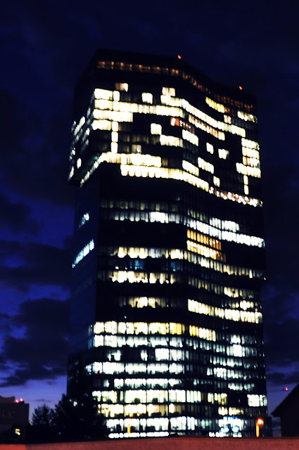 Primetower Zurich by night