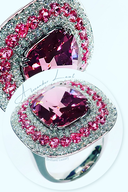 ♦Alexander Laut pink spinel from Pamir mountains ring #jewelry #brilliantluxury