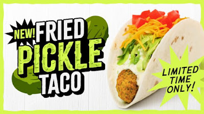 Del Taco's Fried Pickle Taco.