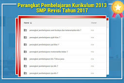 Perangkat Pembelajaran Kurikulum 2013 Smp Revisi Tahun 2017